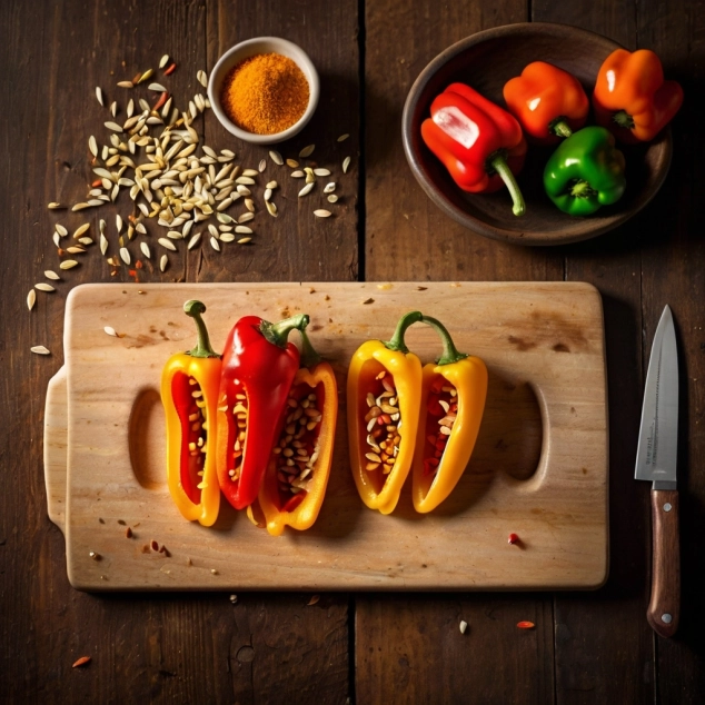 Baked Sweet Peppers With Goat Cheese and Balsamic Vinegar 3 baked-sweet-peppers-with-goat-cheese-and-balsamic-vinegar